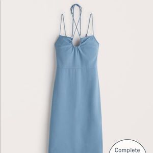 Abercrombie Strappy Halter Midi Dress